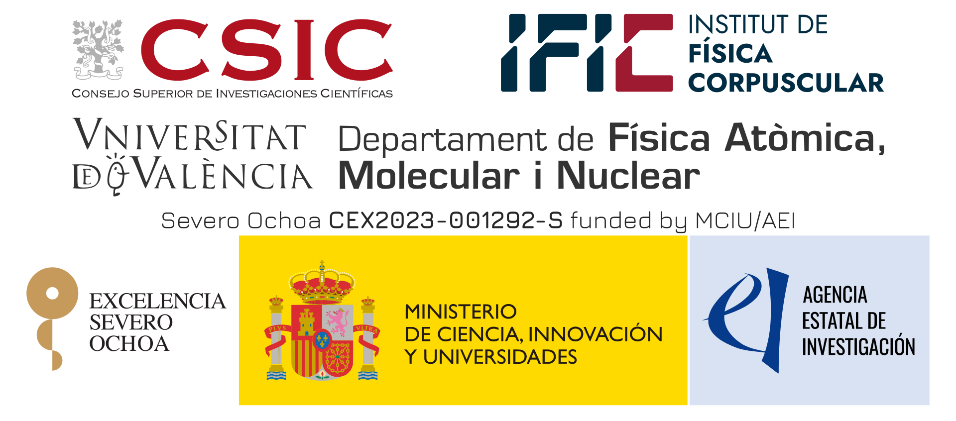 CSIC - IFIC - Severo Ochoa - UV - Departamento de Física Atómica, Molecular y Nuclear